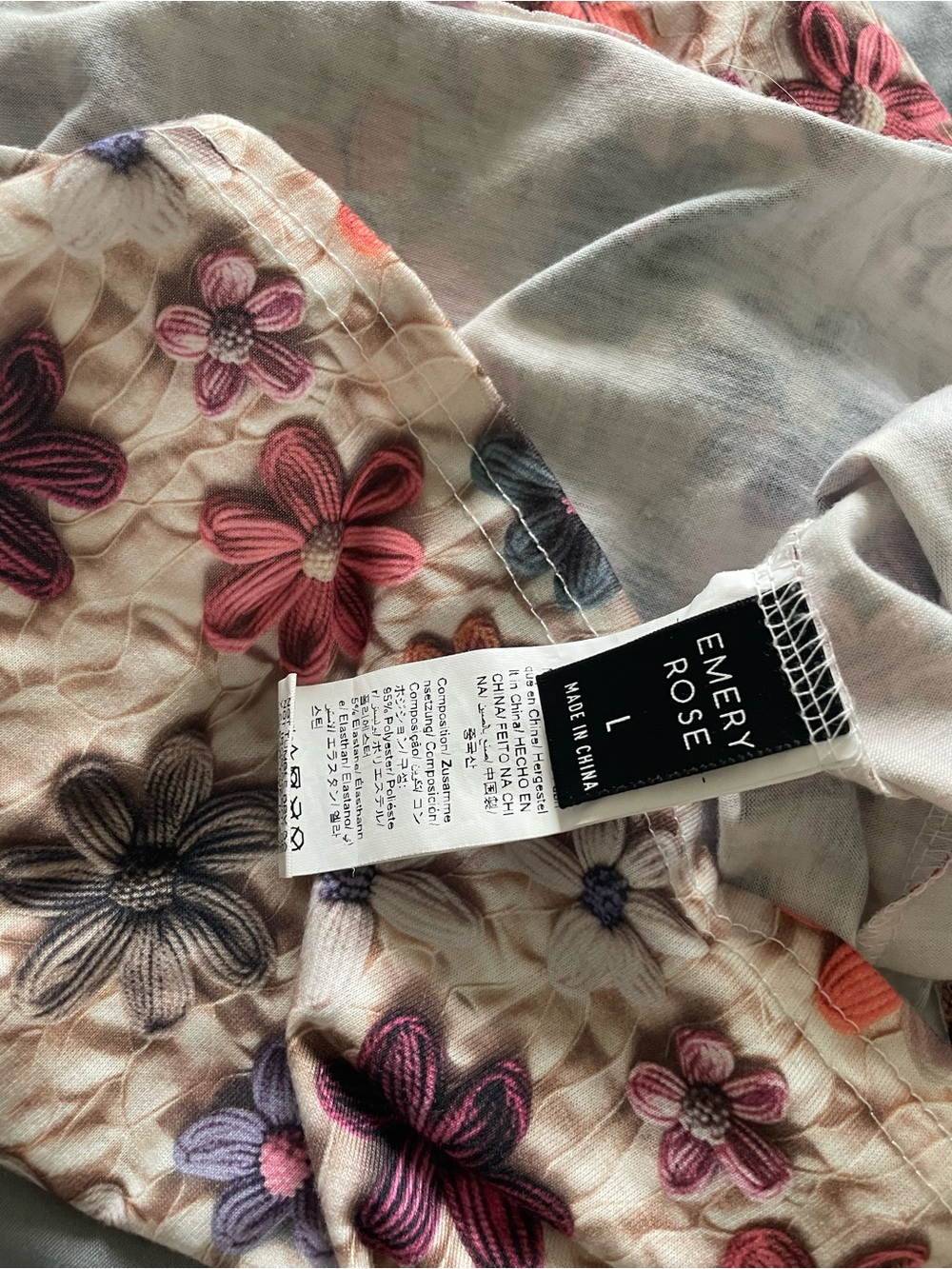 Floral Sleeveless Tank Top - Pink Multi - Picture 3 of 3